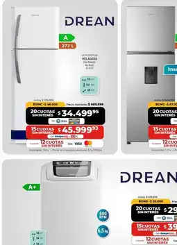 Cooperativa Obrera Drean - heladera oferta