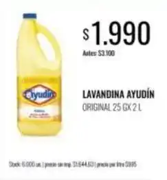 Supermercados Tadicor Lavandina original oferta