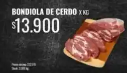 Supermercados Tadicor Bondiola de cerdo oferta