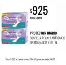Supermercados Tadicor Doncella - protector diario oferta