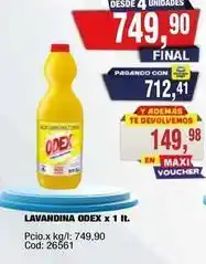 Maxiconsumo Odex - lavandina oferta