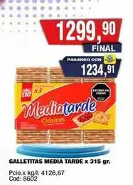 Maxiconsumo Lia - galletitas media tarde clásicas oferta