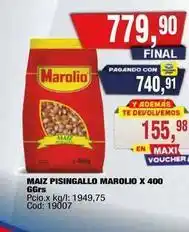 Maxiconsumo Marolio - maiz pisingallo x 400 ggrs cod: 19007 oferta