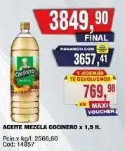 Maxiconsumo Cocinero - aceite mezcla oferta