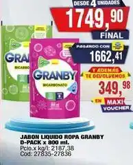 Maxiconsumo Granby - jabon liquido ropa oferta