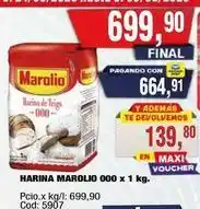 Maxiconsumo Marolio - harina marolio 000 x 1 kg oferta