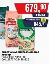 Maxiconsumo Molinos ala - arroz ala-cañuelas-marias oferta