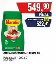Maxiconsumo Marolio - arroz marolio l.f oferta