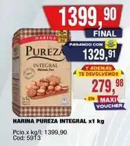 Maxiconsumo Pureza - harina pureza integral x1 kg oferta