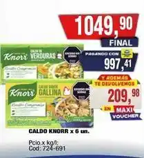 Maxiconsumo Knorr - caldo knorr x 6 un oferta