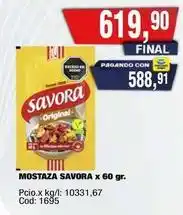 Maxiconsumo Savora - mostaza oferta