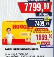 Maxiconsumo Huggies - pañal bebe huggies hiper oferta