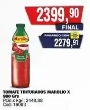Maxiconsumo Marolio - tomate triturados oferta