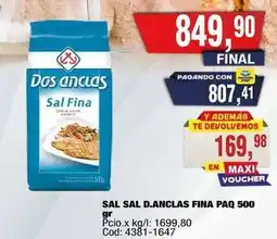 Maxiconsumo Dos anclas - sal sal d.anclas finapaq 500 gr oferta
