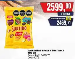 Maxiconsumo Bagley - galletitas surtido x 400 gr oferta