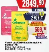 Maxiconsumo Cachamate - yerba cachamate amar-rosa-h. serr.x 1kg oferta
