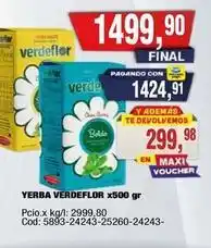 Maxiconsumo Verdeflor - yerba verdeflor x500 gr oferta