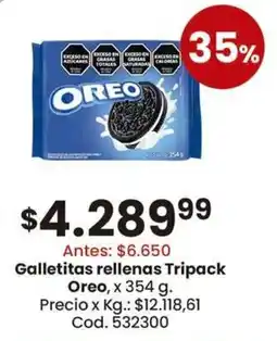 Coto Oreo galletitas rellenas oferta