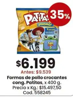 Coto Patitas formas de pollo crocantes oferta