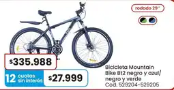 Coto Bicicleta mountain bike bt2 negro y azul negro y verde oferta