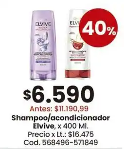 Coto Elvive shampoo/ acondicionador oferta