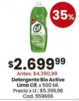 Coto Cif detergente bio active lima oferta