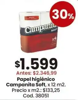 Coto Campanita papel higiénico soft oferta