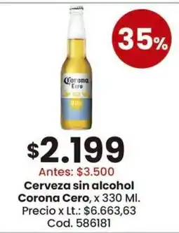 Coto Corona Cero cerveza sin alcohol oferta