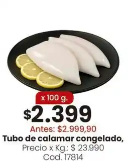 Coto Tubo de calamar congelado oferta