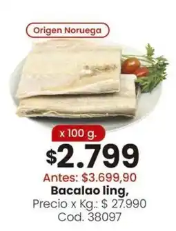 Coto Bacalao ling oferta