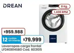 Coto Drean lavarropas carga frontal oferta