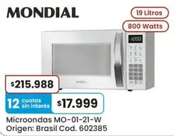 Coto Mondial microondas oferta