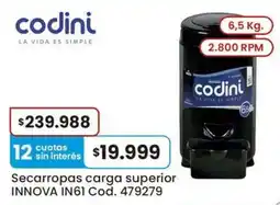 Coto Codini secarropas carga superior oferta