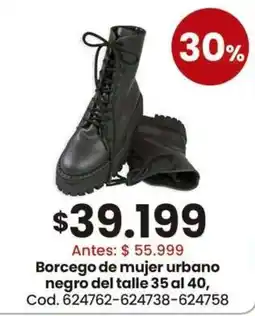 Coto Borcego de mujer urbano negro oferta