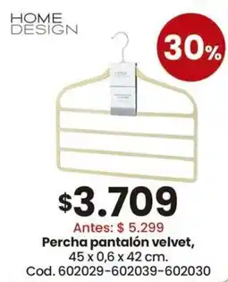 Coto Home design percha pantalón velvet oferta
