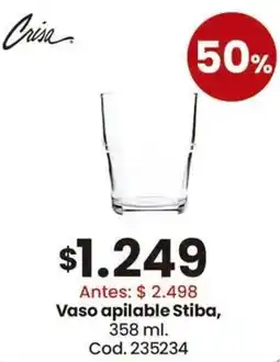 Coto Crisa vaso apilable stiba oferta