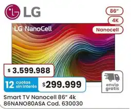 Coto Lg smart tv nanocell 86" 4k oferta
