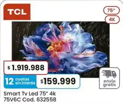 Coto Tcl smart tv led 75" 4k oferta