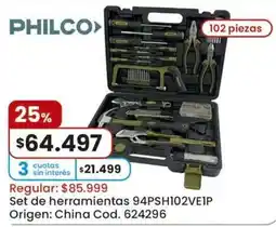Coto Philco set de herramientas oferta