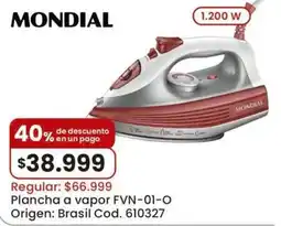 Coto Mondial plancha a vapor oferta