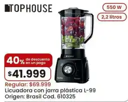 Coto Tophouse licuadora con jarra plástica oferta