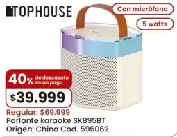 Coto Tophouse parlante karaoke oferta