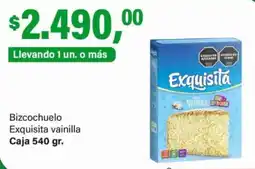 Supermercados Damesco Exquisita bizcochuelo vainilla oferta