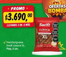 Supermercados Damesco Swift hamburguesa clasica XL oferta