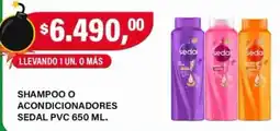 Supermercados Damesco Sedal shampoo o acondicionadores oferta