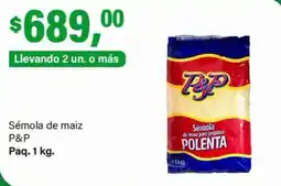 Supermercados Damesco P&P sémola de maiz oferta