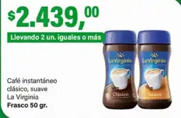 Supermercados Damesco La virginia café instantáneo clásico, suave oferta