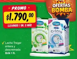 Supermercados Damesco Tregar leche entera y descremada oferta