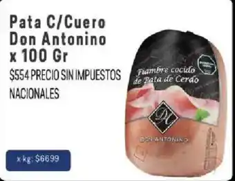 Don antonino pata c/cuero