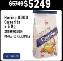 Makro Caserita harina 0000 oferta